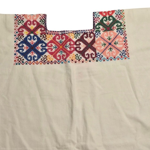 Jolum Mayaetik or Women Who Weave Embroidered &‎ Woven Cotton Huipil Dress Boho - Picture 6 of 15